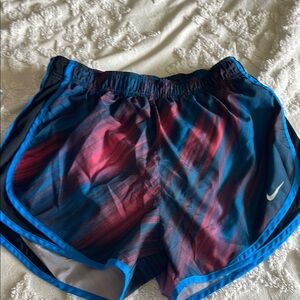 Nike Blue and Red Athletic Shorts